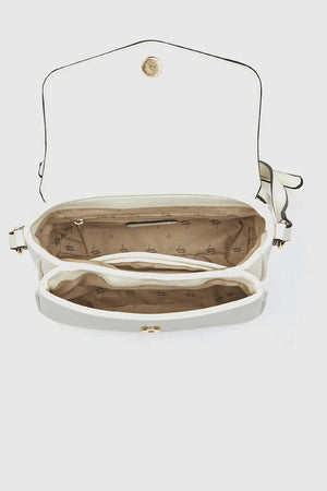 Borsa morbida a tracolla in ecopelle con patta | Verde Fashion