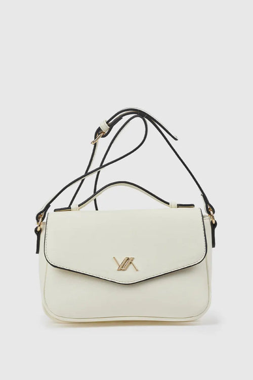 Borsa morbida a tracolla in ecopelle con patta | Verde Fashion
