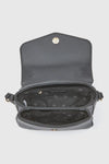 Borsa morbida a tracolla in ecopelle con patta | Verde Fashion