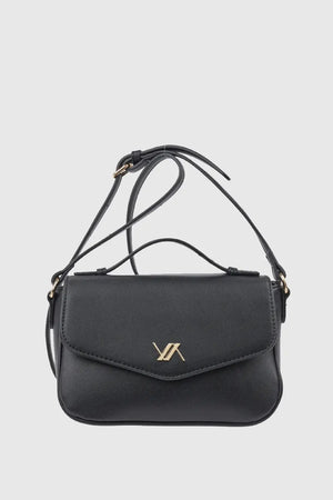 Borsa morbida a tracolla in ecopelle con patta | Verde Fashion
