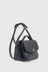 Borsa morbida a tracolla in ecopelle con patta | Verde Fashion