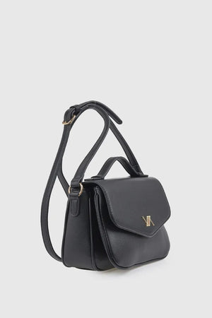 Borsa morbida a tracolla in ecopelle con patta | Verde Fashion