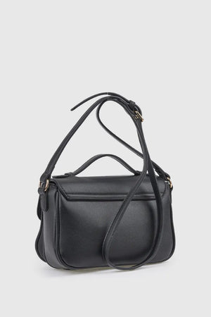 Borsa morbida a tracolla in ecopelle con patta | Verde Fashion