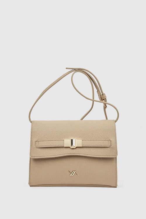 Borsa a tracolla in ecopelle con pattina | Verde Fashion