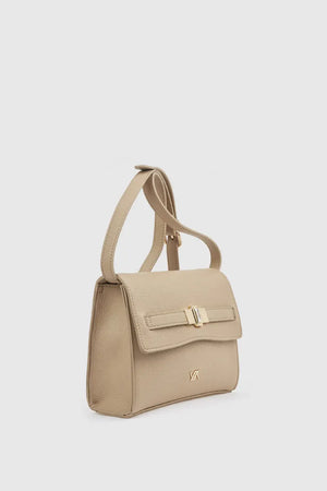 Borsa a tracolla in ecopelle con pattina | Verde Fashion