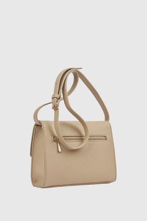 Borsa a tracolla in ecopelle con pattina | Verde Fashion