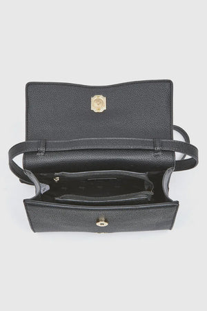 Borsa a tracolla in ecopelle con pattina | Verde Fashion