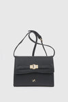 Borsa a tracolla in ecopelle con pattina | Verde Fashion