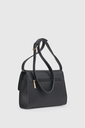 Borsa a tracolla in ecopelle con pattina | Verde Fashion