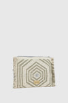 Pochette Etnica con Ricami geometrici | Verde Fashion