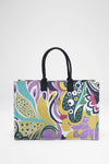 Borsa mare in tessuto fantasia | MARINA ABAGNALE