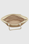 Borsa mare in paglia bicolore | Verde Fashion
