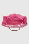 Borsa mare in paglia a righe | Verde Fashion