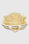 Borsa mare in paglia a righe | Verde Fashion