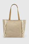 Borsa mare in tessuto a righe | Verde Fashion