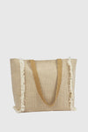 Borsa mare in tessuto a righe | Verde Fashion