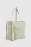 Borsa mare in tessuto stampa etnica | Verde Fashion