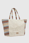 Borsa mare in cotone dettaglio centrale | Verde Fashion