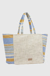 Borsa mare in cotone dettaglio centrale | Verde Fashion