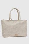 Borsa mare in cotone dettaglio conchiglie | Verde Fashion