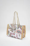 Borsa mare in tessuto fantasia paisley | MARINA ABAGNALE