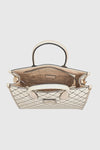 Borsa tote in ecopelle stampa logo | Verde Fashion