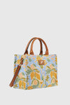 Borsa tote in ecopelle stampa limoni | Verde Fashion