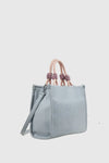 Borsa tote in ecopelle manico in corda | Verde Fashion