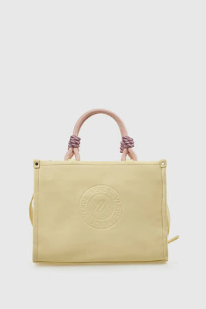Borsa tote in ecopelle manico in corda | Verde Fashion