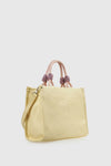 Borsa tote in ecopelle manico in corda | Verde Fashion
