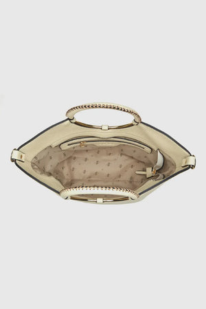 Borsa in ecopelle manico oblò | Verde Fashion