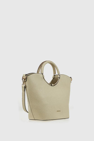Borsa in ecopelle manico oblò | Verde Fashion