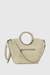 Borsa in ecopelle manico oblò | Verde Fashion