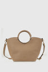 Borsa in ecopelle manico oblò | Verde Fashion