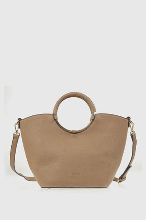Borsa in ecopelle manico oblò | Verde Fashion