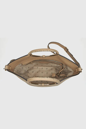 Borsa in ecopelle manico oblò | Verde Fashion