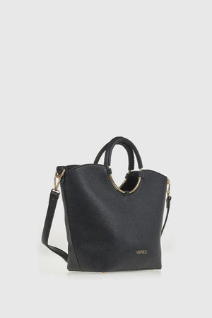 Borsa in ecopelle manico oblò | Verde Fashion