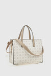 Borsa tote in ecopelle stampa logo | Verde Fashion