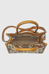 Borsa tote in ecopelle stampa fiori | Verde Fashion