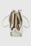 Borsa tote in ecopelle tre scomparti | Verde Fashion