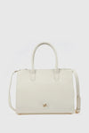 Borsa tote in ecopelle tre scomparti | Verde Fashion