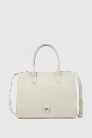 Borsa tote in ecopelle tre scomparti | Verde Fashion