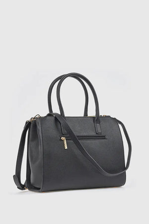 Borsa tote in ecopelle tre scomparti | Verde Fashion
