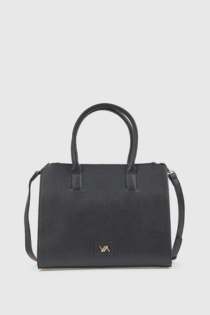 Borsa tote in ecopelle tre scomparti | Verde Fashion