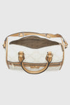 Borsa bauletto in ecopelle stampa logo | Verde Fashion