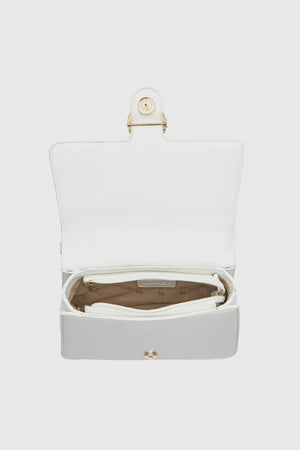 Borsa a tracolla in ecopelle con patta | Verde Fashion