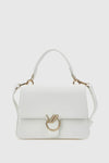 Borsa a tracolla in ecopelle con patta | Verde Fashion