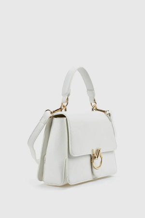 Borsa a tracolla in ecopelle con patta | Verde Fashion