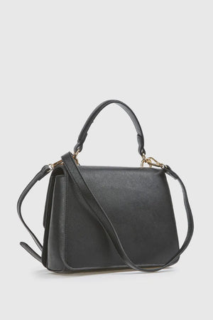 Borsa a tracolla in ecopelle con patta | Verde Fashion