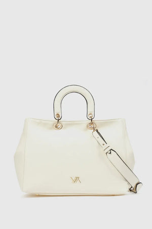 Borsa tote in ecopelle manico rigido | Verde Fashion